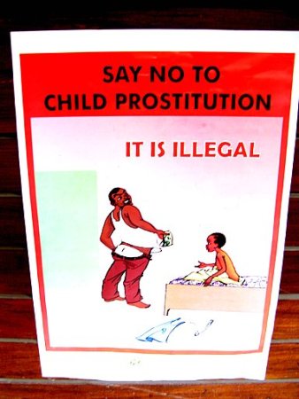"SAY NO TO CHILD PROSTITUTION: IT IS ILLEGAL" Awareness Poster